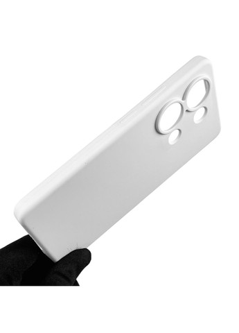 Чохол для Redmi Note 13 Pro 4G силіконовий з мікрофіброю нековзний на сяомі редмі нот 13 про 4г білий Xiaomi (366389964)