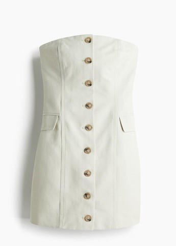 Світло-бежева ділова сукня H&M однотонна