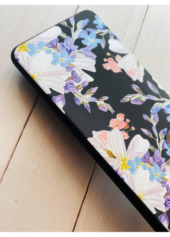 Матовий чорний чохол на Samsung Galaxy J7(2016) J710:: Квітковий малюнок (принт 272) Creative (360704697)