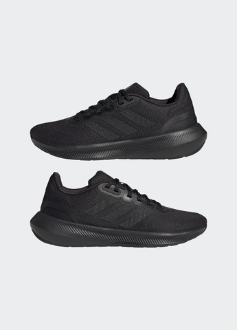 Кроссовки Runfalcon 3 adidas чёрные всесезоны (305843372)