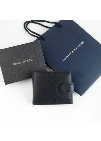 Кожаное Портмоне На Кнопке Кошелек Томми Хилфигер Брендовый Tommy Hilfiger Seli No Brand (392700344)