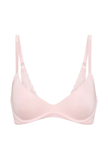 Рожевий бюстгальтер Victoria's Secret без кісточок поліамід, мереживо
