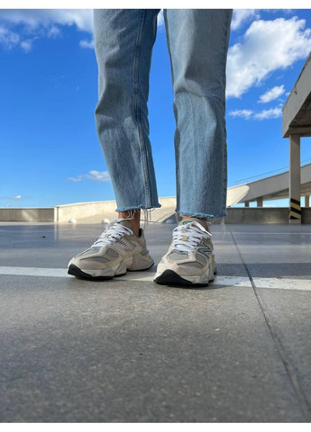 КРОСІВКИ ЖІНОЧІ NEW BALANCE 9060 GREY BEIGE НЬЮ БЕЛАНС 9060 No Brand сірі демісезони (367176104)