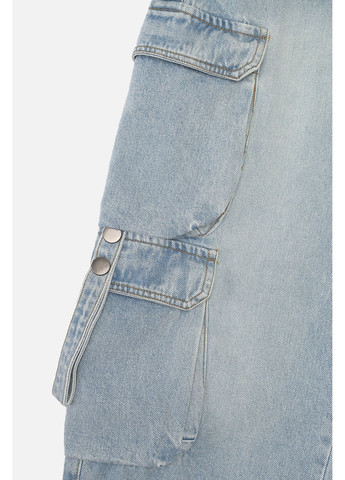 Голубые демисезонные джинсы relax для девочки цвет голубой cb-00269743 No Brand