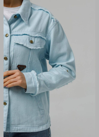 Голубая демисезонная джинсовая куртка YLANNI