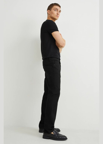 Черные демисезонные джинсы regular C&A