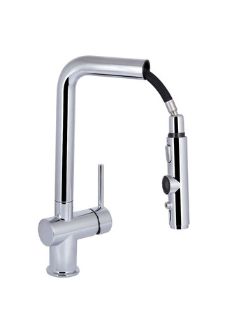 Смеситель для кухни Rozcesti с выдвижным изливом с подключением для питьевой воды QTROZ367CRM45941 Chrome Qtap 367 (372128800)