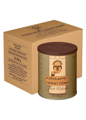 Оригінальна турецька кава для турки мелена 250 г Kurukahveci Mehmet Efendi (370598542)