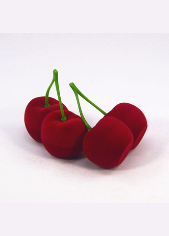 Подарункова оксамитова коробочка/футляр для прикрас вишні (TA0116_2) No Brand (327416681)