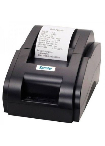 Принтер чеков XP58IIZ (термопечать, 90 мм/с, лента 58 мм, USB, черный) Xprinter (315028817)