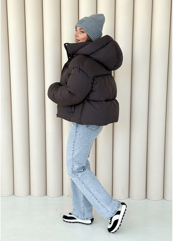 Коричневий зимній Пуховик MioRichi