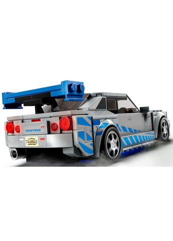 Конструктор Speed Champions Двойной форсаж Nissan Skyline GT-R (R34) 319 деталей (76917) Lego (285119815)