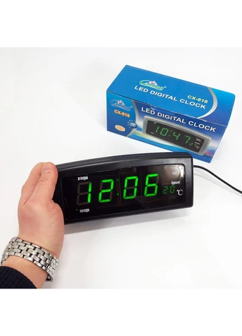 Цифровий годинник настільний Caixing, Годинник настільний цифровий електронний led MX-86 VST (378153587)