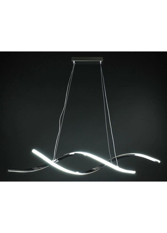 Люстра светодиодная подвесная LED светильник для квартиры на потолок лэд 27356 Хром 25-100х14х103 см. Sunnysky (324396499)