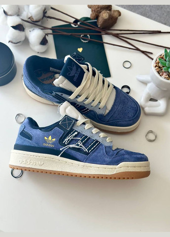 Синие всесезонные кроссовки Vakko 📊 AdidasForum 84 Low off White Blue