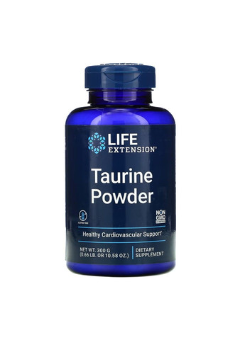 Чистый Таурин Taurine Powder - 300г Life Extension (285718670)