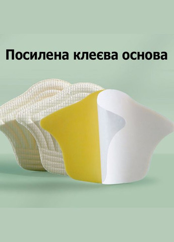 Вставки з поклейкою на п'яту у взуття для зменшення розміру та від мозолів білого кольору 5мм No Brand (314808470)