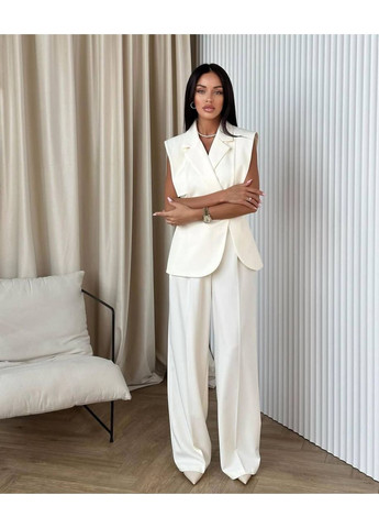 Костюм костюмка брюки прямые и жилет на запах Україна (349360106)