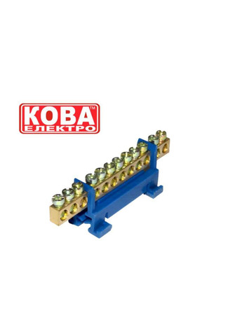 Шина нульова 12 отворів на Din-рейку КОВА-ЕЛЕКТРО (364683045)