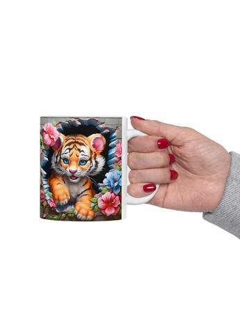Керамическая чашка с дизайном "Тигрик" No Brand (368671295)