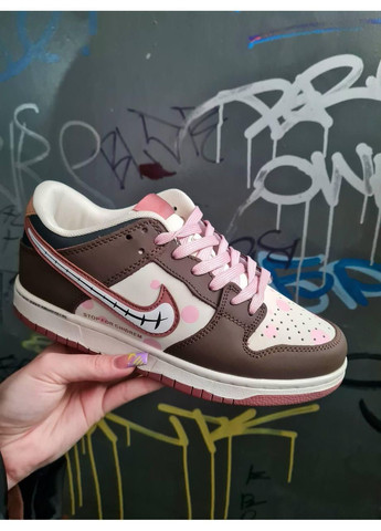 Белые демисезонные кроссовки мужские nike dunk low sweet tooth custom найк сб данк No Brand