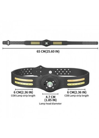 Фонарь налобный аккумуляторный T134-XPE-4COB водонепроницаемый корпус с датчиком движения 6 режимов Bailong (370606726)