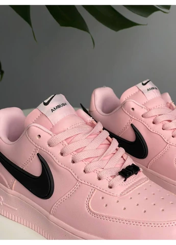 Кросівки жіночі і чоловічі Nike Air Force 1 Low x AMBUSH Hyper Pink | Найк Аір Форс 1 Амбуш рожеві No Brand рожеві демісезони (383037458)