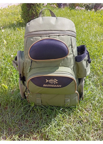 Тактичний рюкзак Bassdash для рибальських снастей та походів преміальної якості із чохлом від дощу та бруду No Brand (366220348)