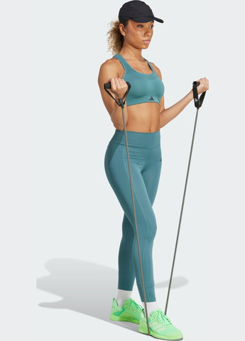 Зеленые демисезонные леггинсы optime stash 7/8 adidas