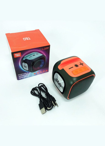 Портативная колонка Bluetooth TG359 7W с подсветкой RGB, аккумуляторная колонка для музыки. Цвет: зеленый No Brand (359474556)