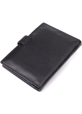 Містка обкладинка на документи унісекс з натуральної шкіри 23116 Чорний st leather (330359565)