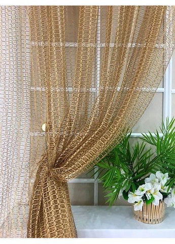 Кухонна фіранка Діна молочка + моко No Brand (372134112)