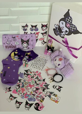 Коллекционный подарочный набор в коробке Куроми бокс для праздника Kuromi Аниме 8предметов (AN)20346 Sanrio (331146129)