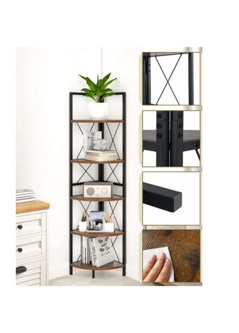 Етажерка Signal кутова із металевим каркасом в стилі Loft Costway (361951816)