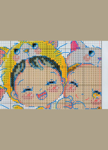 Набір для вишивання за нанесеною на канву схемою "6 Cuties 1". AIDA 14CT printed 62*21 см Joy Sunday (313614508)