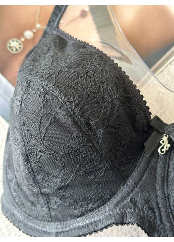 Чёрный лифчик большого размера на чашку f черный Lanny Mode