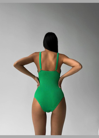 Зелений літній купальник жіночий суцільний суцільний No Brand