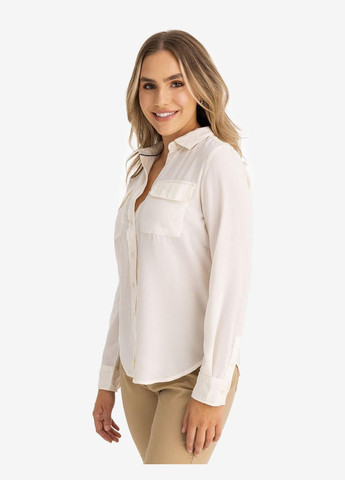 Бежева сорочка жіноча chest pocket бежева U.S. Polo Assn.