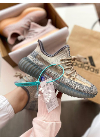 КРОССОВКИ ЖЕНСКИЕ ADIDAS YEEZY BOOST 350 V2 ISRAFIL АДИДАС ИЗИ БУСТ No Brand голубые демисезоны (367170876)
