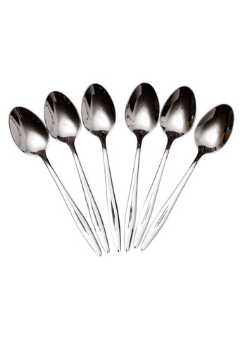 Набір чайних ложок 6 штук ложки для чаю з нержавіючої сталі 14 (см) Срібло HP-8-29 Ding Lanfang (369143236)