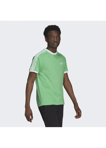Зелена футболка t-shirt 3-stripes tee green h37758 adidas