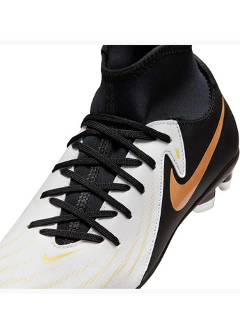 Цветные детские бутсы jr phantom luna ii club fg/mg черный белый Nike