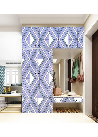 Самоклеюча плівка 0,45х10м х 0,07мм Зелені ромби SW-00001257 Sticker Wall (354829363)