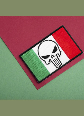 Набір шевронів 2 шт з липучкою Череп Карателя Punisher Прапор Мексики 5х8 см вишитий патч нашивка Мексика IDEIA (300229160)