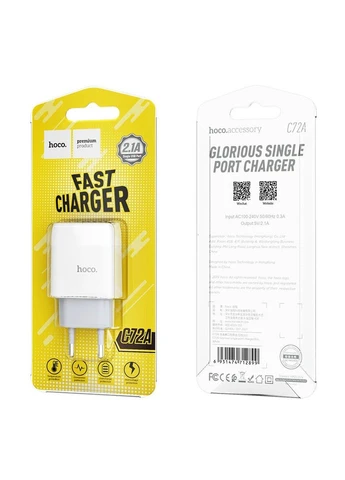 СЗУ C72A Glorious 2.1A (1USB-A) Hoco (400159320)