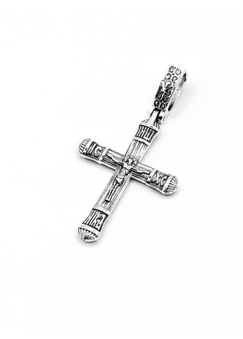 Крестик серебряный. Кулон Спаси и Сохрани. Распятие. 925проба DeLoS (353715695)