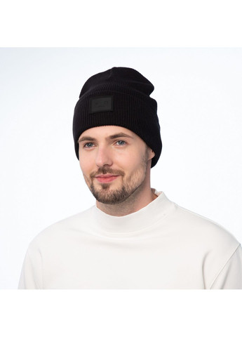 Шапка бини мужская хлопок черная SHANE 959-263 LuckyLOOK 959-263M (322791737)