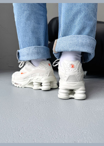 Кроссовки женские и мужские Nike Shox Ride 2 SP Supreme Grey Orange | Найк Шокс Райд 2 серые No Brand серые демисезоны (341089772)