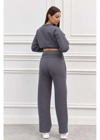 Графитовый спортивный костюм для беременных и кормящих из мягкого трикотажа на флисе Dianora (367727816)