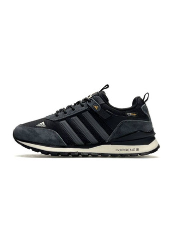 Серые демисезонные кроссовки мужские adidas No Brand ZX 700 HD GTX Dark Grey Black
